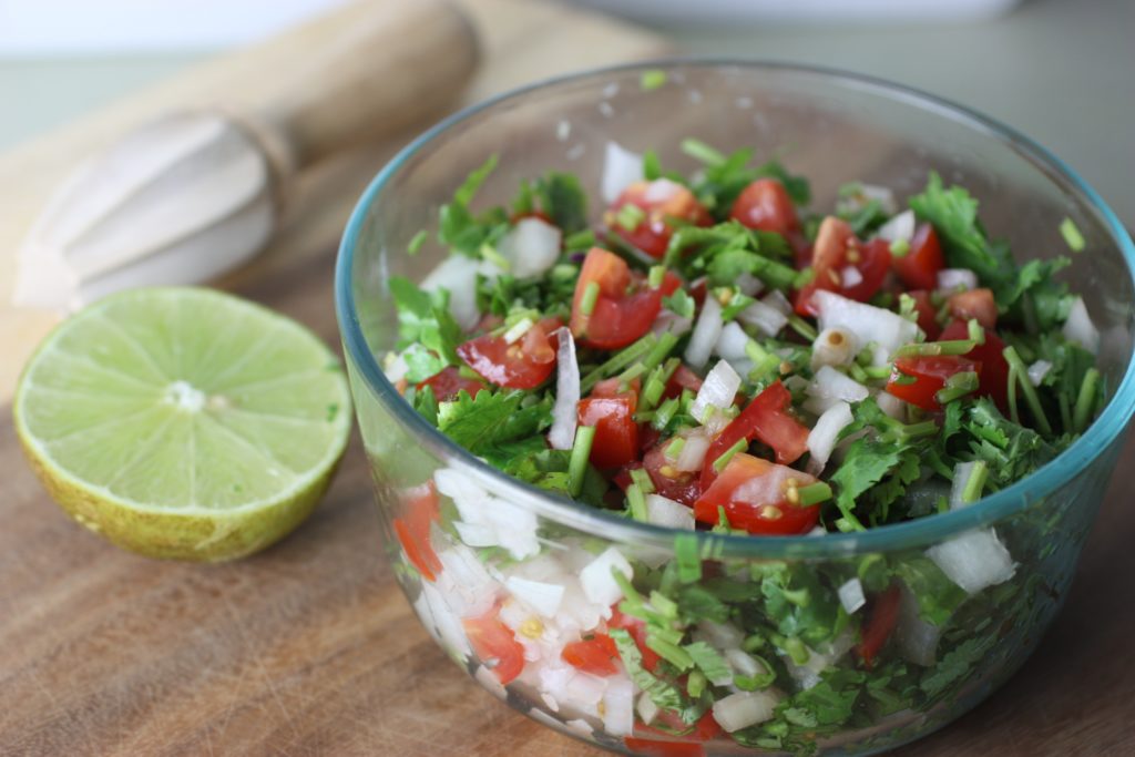 Fresca means fresh! Making your own salsa fresca is easy, delicious and healthier than store bought salsa from a jar.